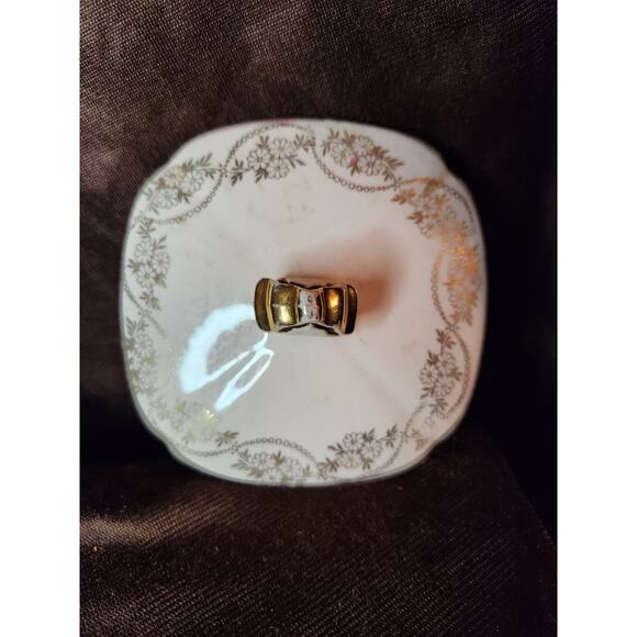 Vintage Gold and White Sugar and Creamer Set - Picture 14 of 15